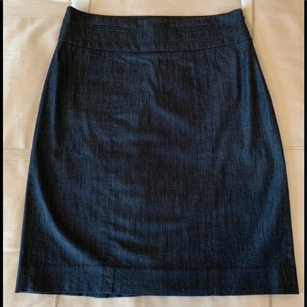 Ann Taylor LOFT Petite Skirt Gray Size 00P NWOT